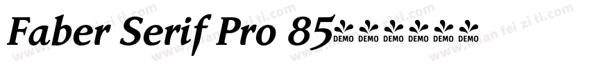 Faber Serif Pro 85字体转换